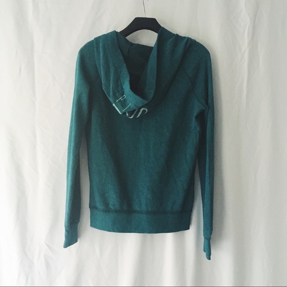 Sea Green Victoria's Secret Pink Hooded Sweatshirt - Picture 4 of 4